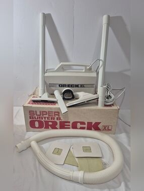 SUPER ORECK XL Compact Vacuum Cleaner BB-280D,  Accessories Attachment, 2 Bags